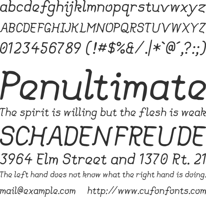 Dear Old Dad font preview