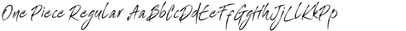 One Piece Regular font