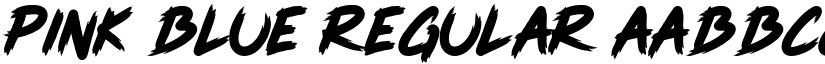 Pink Blue Regular font