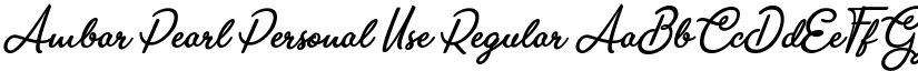 Ambar Pearl Personal Use Regular font
