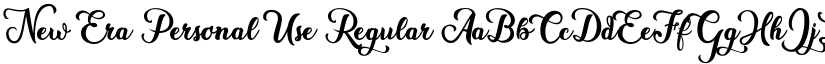 New Era Personal Use Regular font