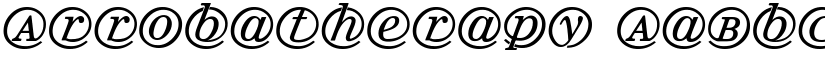 Arrobatherapy font download