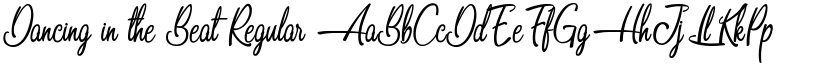 Dancing in the Beat Regular font