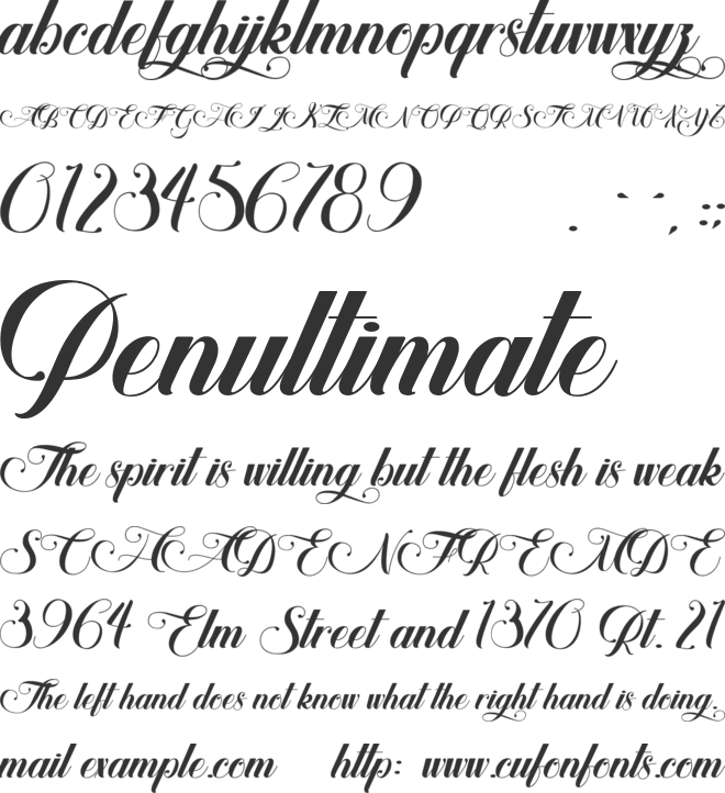 Hypnotica font preview