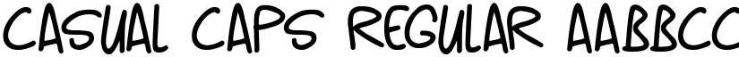 Casual Caps Regular font