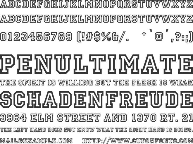 Allstar font preview