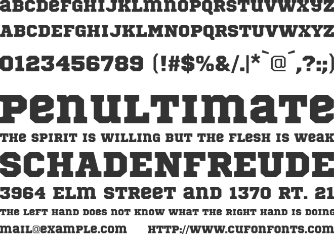 Sports World font preview