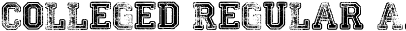 Colleged Regular font