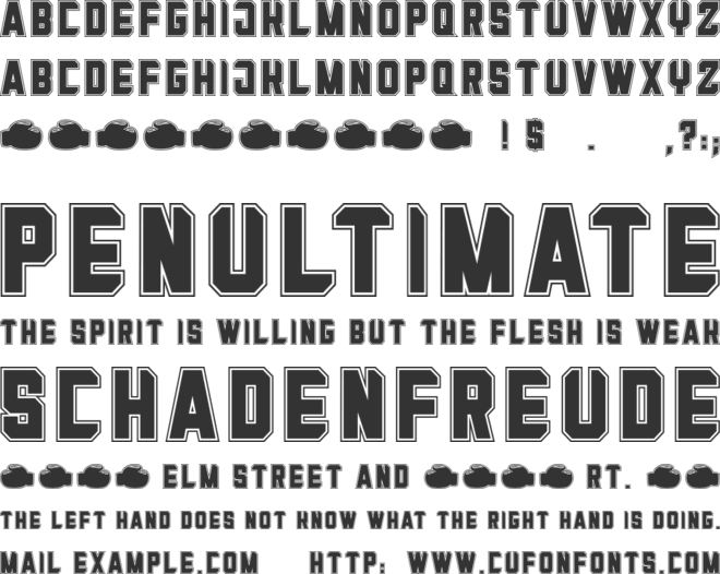 Mama Punch font preview