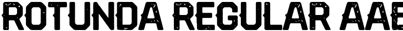 Rotunda Regular font
