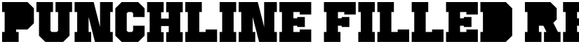 Punchline Filled Regular font