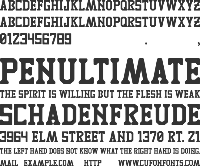 TIGRES UANL font preview