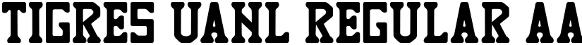 TIGRES UANL Regular font