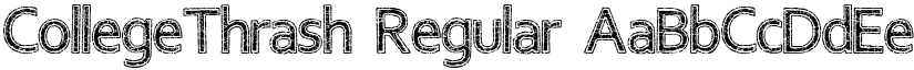 CollegeThrash Regular font