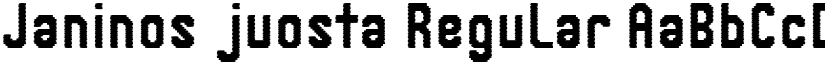 Janinos juosta Regular font