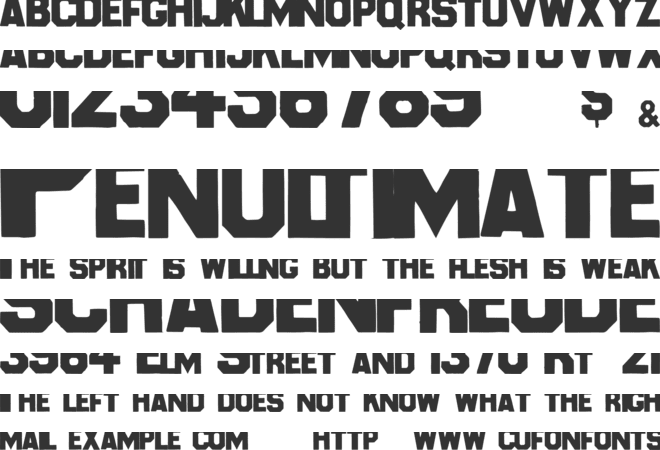 Karopapier font preview