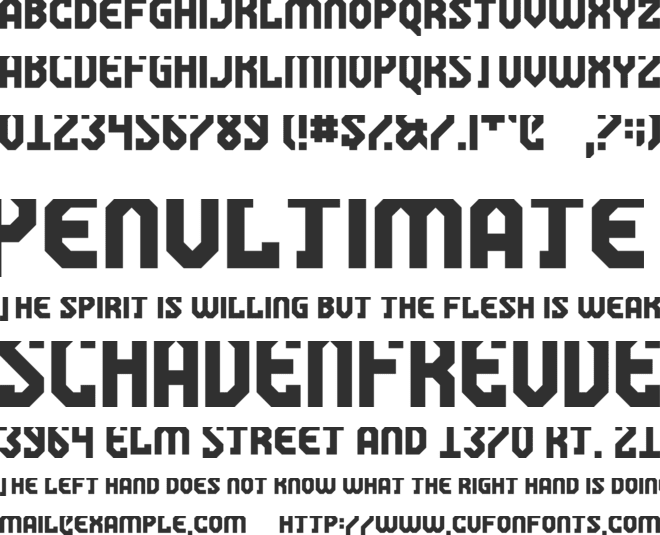 You Can't Kill Old School font preview
