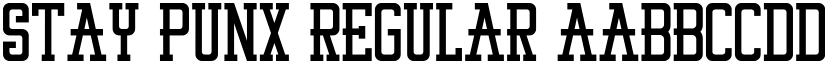 STAY PUNX Regular font