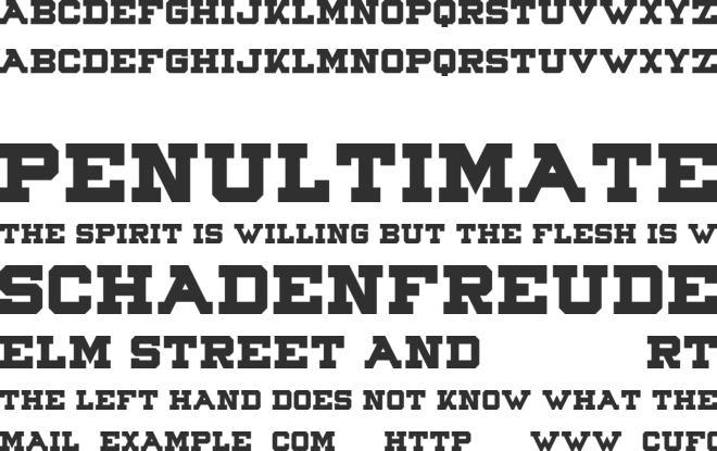 Northpoint font preview