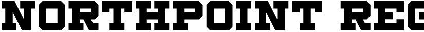 Northpoint Regular font