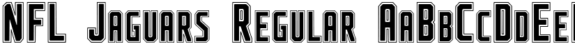 NFL Jaguars Regular font