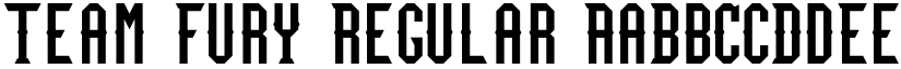 Team Fury Regular font