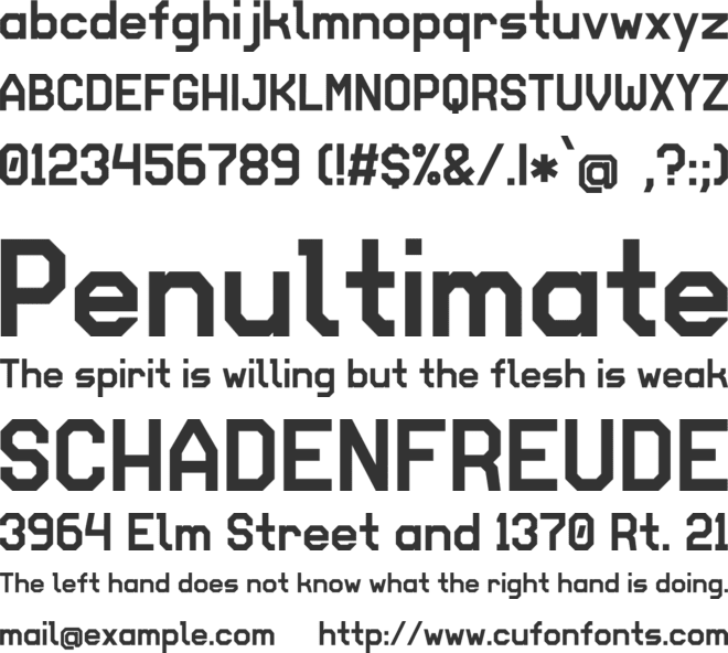 College Sans font preview