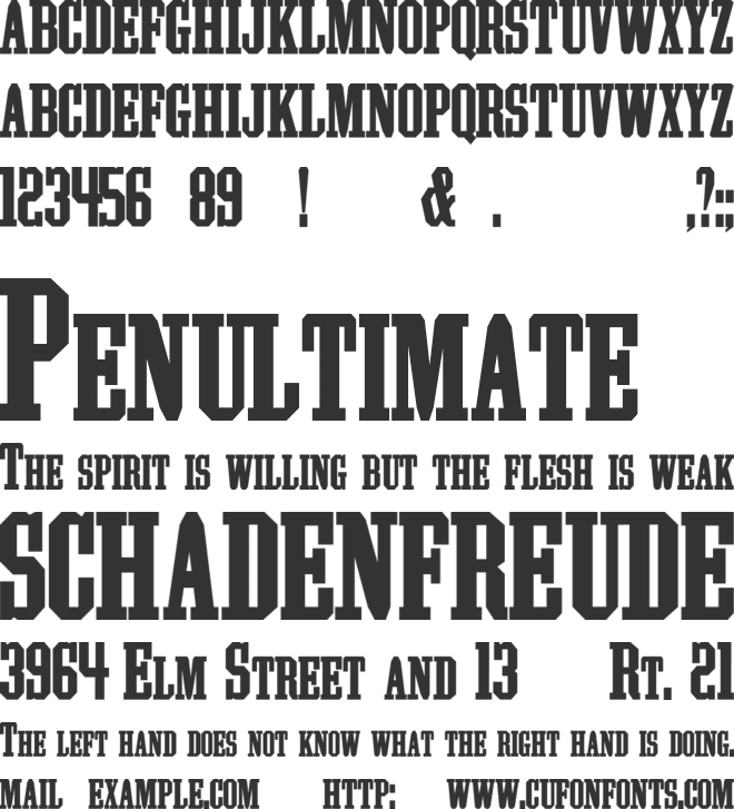 Athletic Supporter font preview