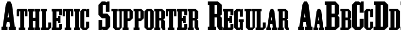 Athletic Supporter Regular font