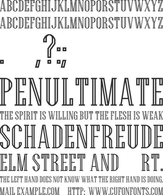 Generalissimo font preview