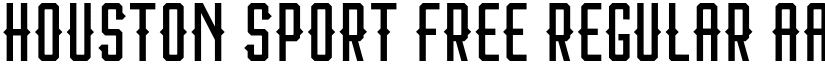 Houston Sport Free font download