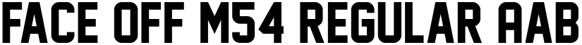 Face Off M54 Regular font