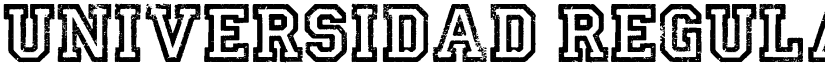 UNIVERSIDAD Regular font