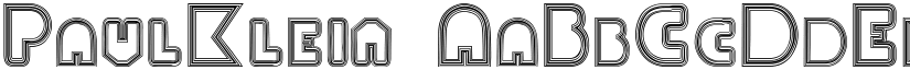 PaulKlein font