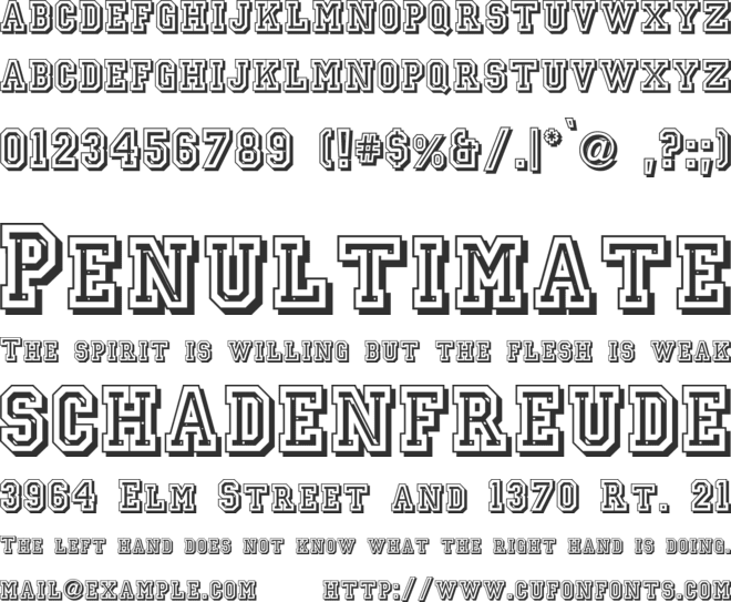 JerseyLetters font preview