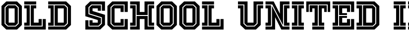 Old School United Inline font