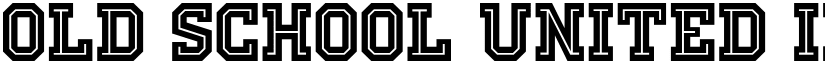 Old School United Inline Alt font