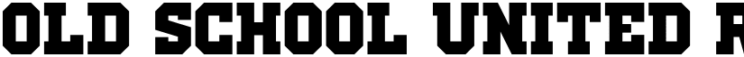 Old School United Regular font