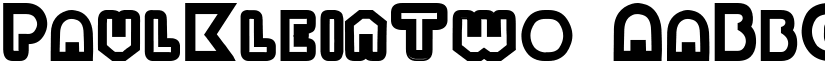 PaulKleinTwo font