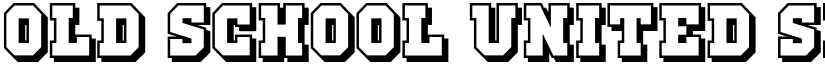 Old School United Shadow font