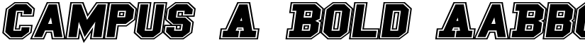 Campus A Bold font
