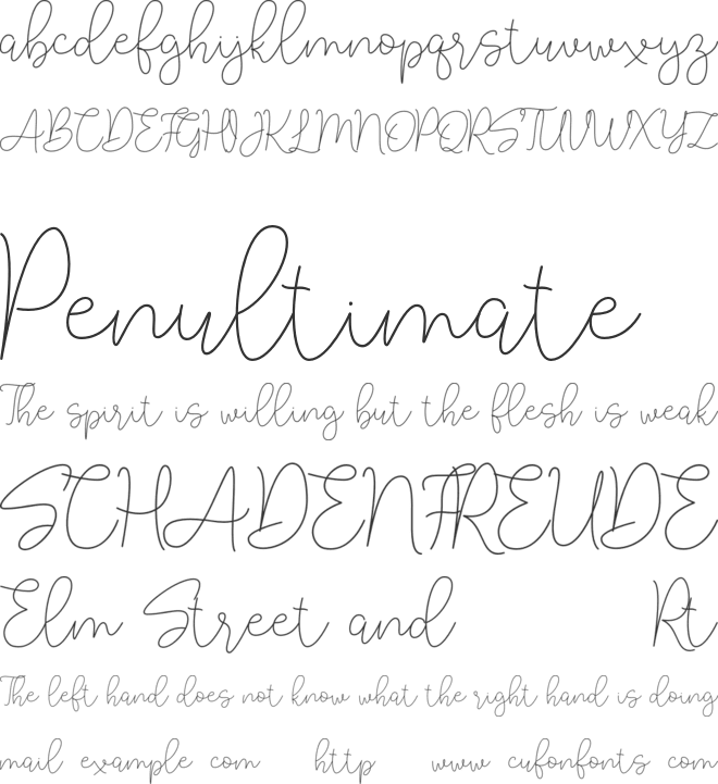 Lucylane Free font preview