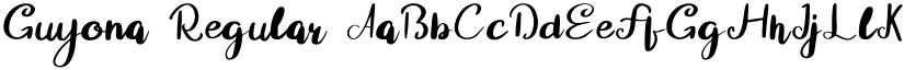 Guyona Regular font