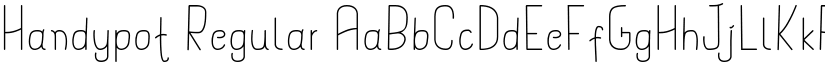Handypot Regular font