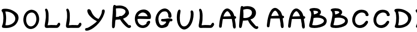 DOLLY Regular font