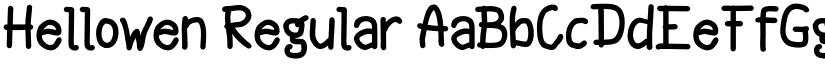 Hellowen font download