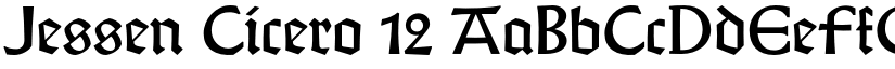 Jessen Cicero 12 font
