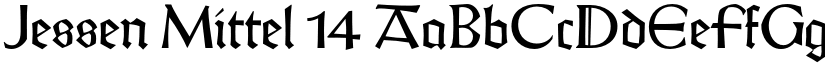 Jessen Mittel 14 font