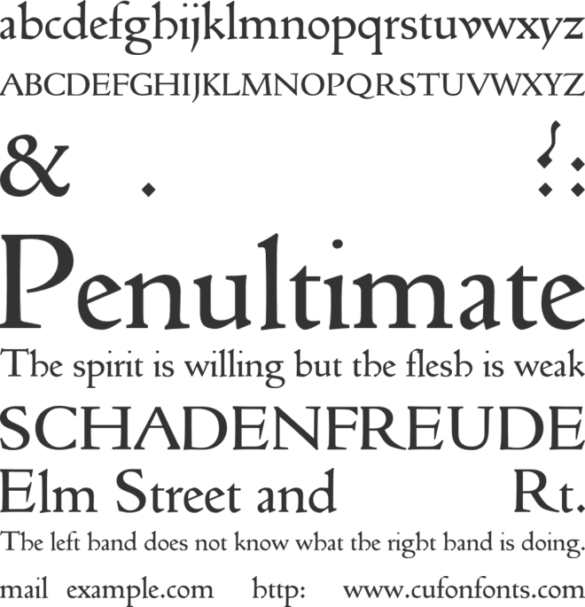 Spira font preview