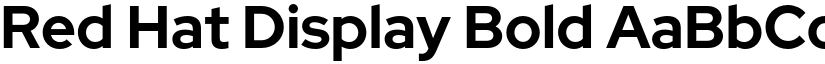Red Hat Display Bold font